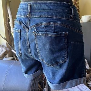 Wax Jean 5 Pocket Butt, I Love You Stretch Dark Denim Shorts Style 90155 30W